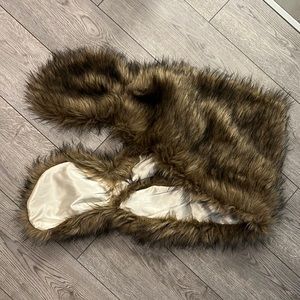 Faux fur shawl/wrap